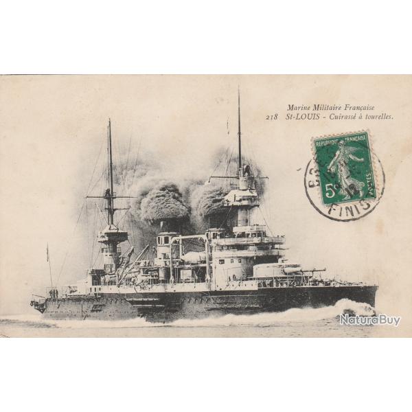 CPA - MARINE Militaire Fran�aise  - " St-LOUIS " Cuirass� � TOURELLES N�1164