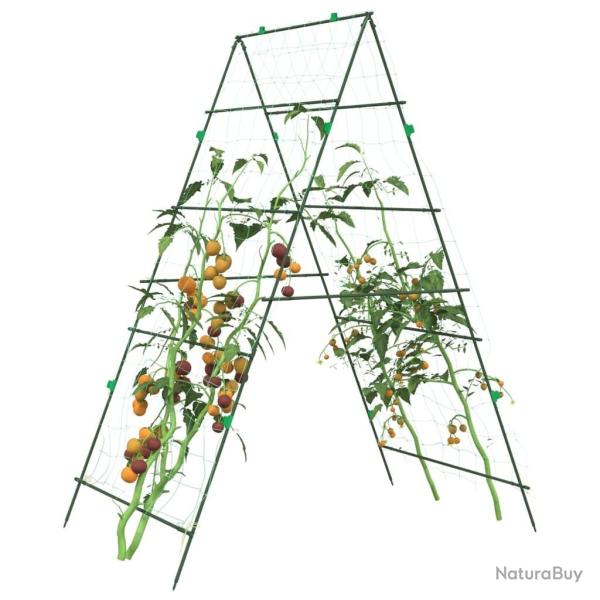 Treillis de jardin pour plantes grimpantes forme de A acier