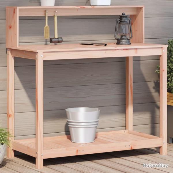 Table de rempotage avec �tag�res bois massif de douglas