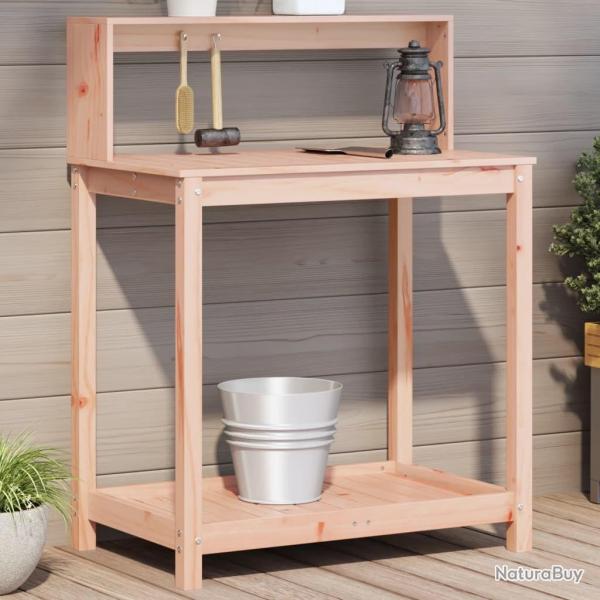 Table de rempotage avec �tag�res bois massif de douglas