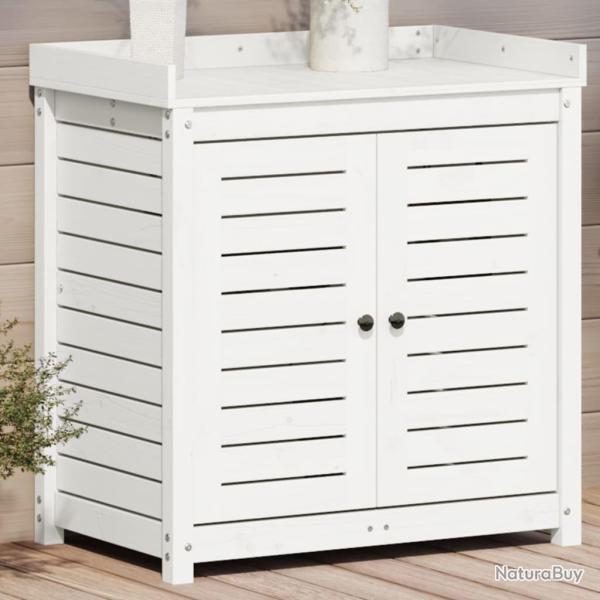 Table de rempotage avec tagres blanc bois massif de pin alsavelo