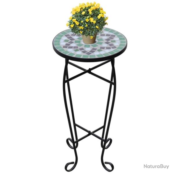 Table d'appoint Mosa�que Vert et blanc