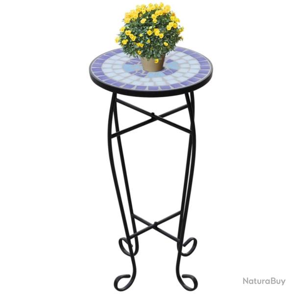 Table d'appoint Mosa�que Bleu et blanc