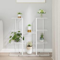 Jardini&egrave;re 94,5x25x89 cm Blanc Fer