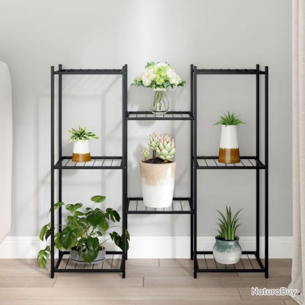 Jardinire 83x25x80 cm Noir Fer alsavelo