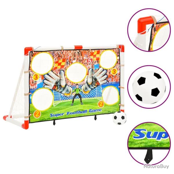 buts de football enfant avec panneau 120x51x77,5 cm