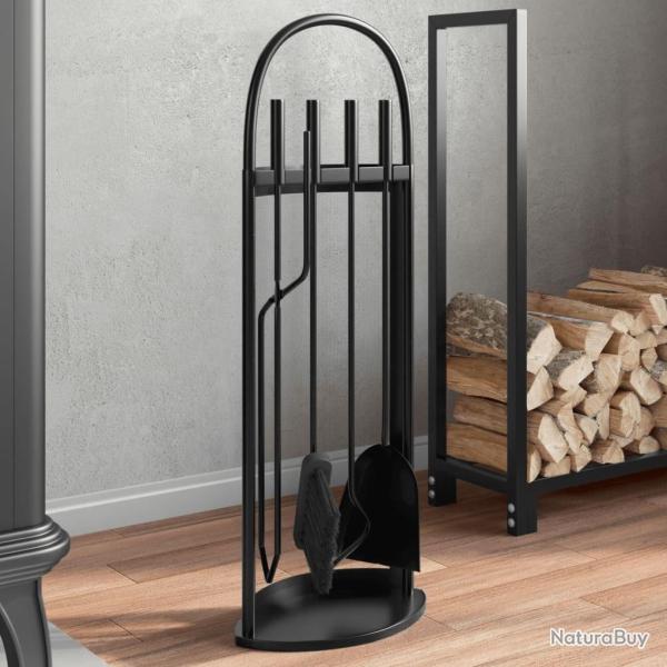 Set d'outils de chemin�e 5 pcs 23x15x66 cm acier