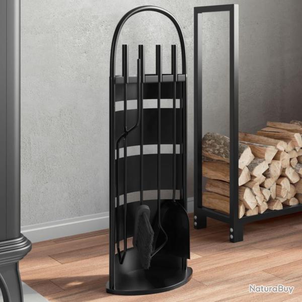 Set d'outils de chemin�e 5 pcs 23x15x66 cm acier