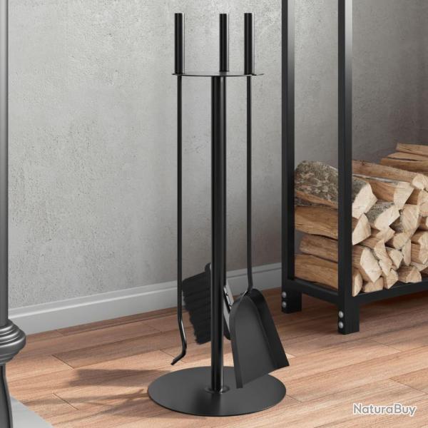 Set d'outils de chemin�e 4 pcs 22x59 cm acier