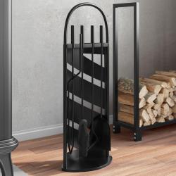 Set d'outils de chemin&eacute;e 5 pcs 23x15x66 cm acier