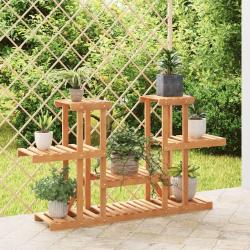 Support &agrave; fleurs 110x25x73 cm bois massif de sapin