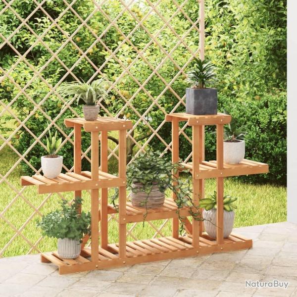 Support � fleurs 110x25x73 cm bois massif de sapin