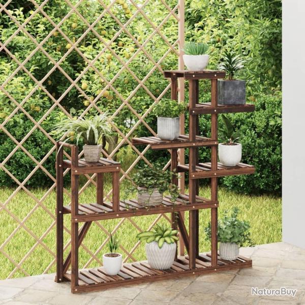 Support � fleurs 110x25x111 cm bois massif de sapin