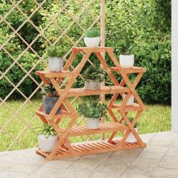 Support &agrave; fleurs 110x25x105 cm bois massif de sapin