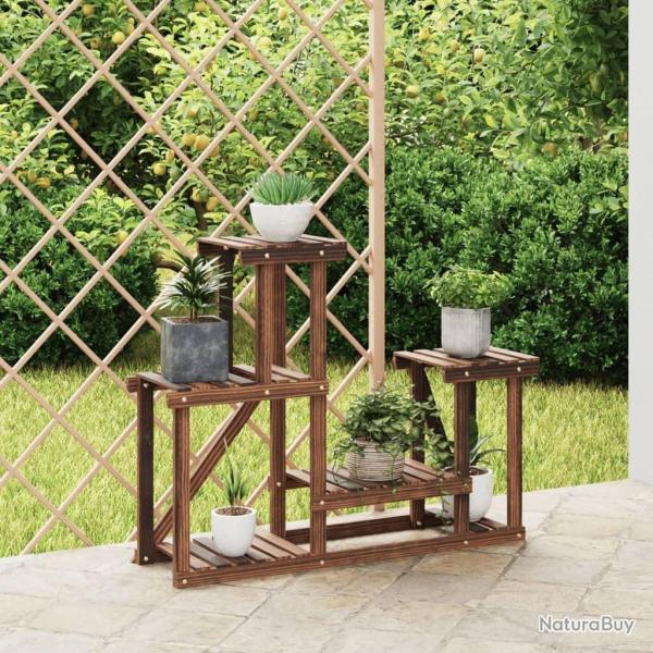 Support � fleurs 90x25x73,5 cm bois massif de sapin