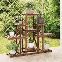 Support &agrave; fleurs 110x25x96 cm bois massif de sapin