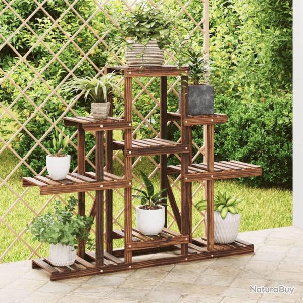 Support � fleurs 110x25x96 cm bois massif de sapin