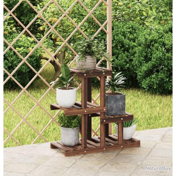 Support � fleurs 58x25x51 cm bois massif de sapin