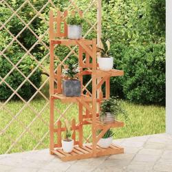 Support &agrave; fleurs 60x25x130 cm bois massif de sapin