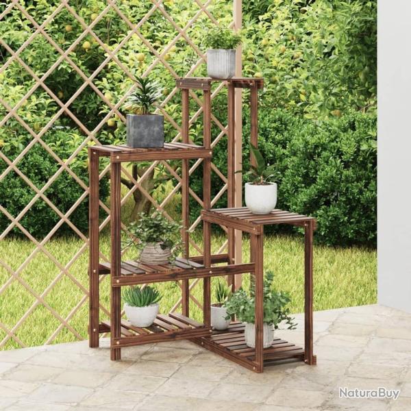 Support � fleurs 62,5x61,5x101,5 cm bois massif de sapin
