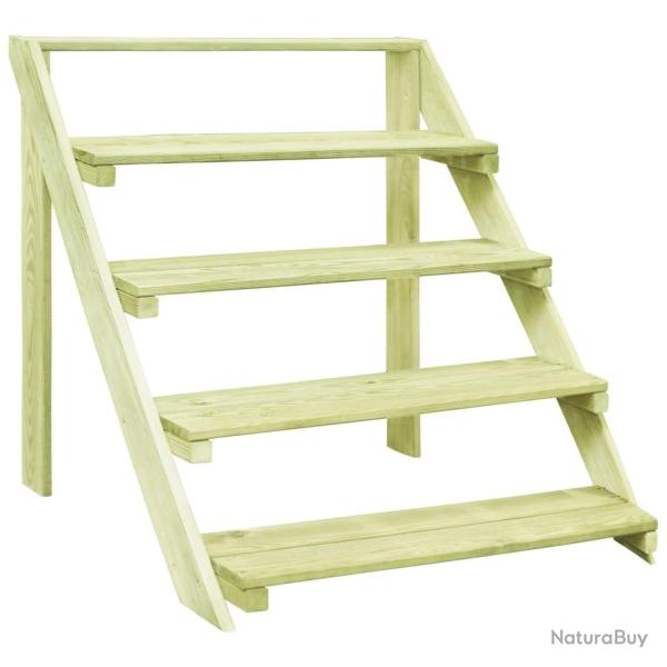 Support de jardini�re 80x80x80 cm Bois de pin impr�gn� alsavelo