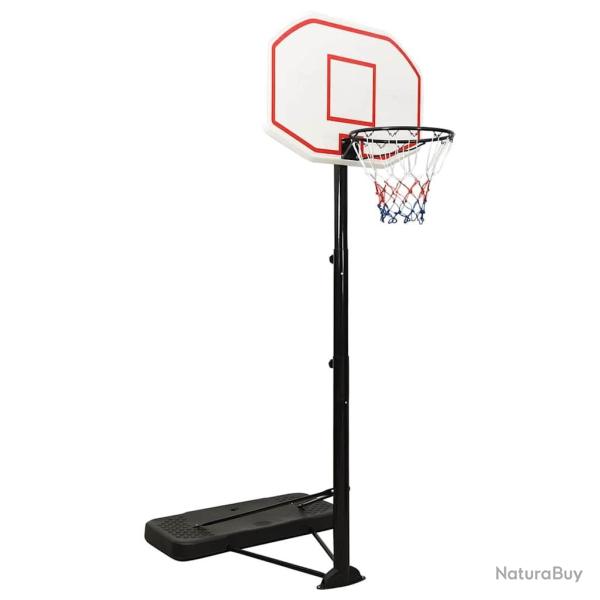 Support de basket-ball Blanc 258-363 cm Poly�thyl�ne alsavelo