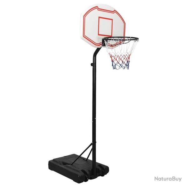 Support de basket-ball Blanc 237-307 cm Poly�thyl�ne alsavelo