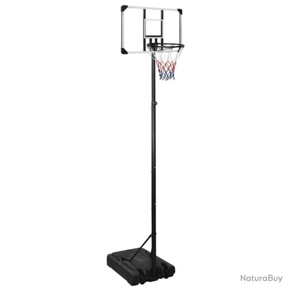 Support de basket-ball Transparent 280-350 cm Polycarbonate alsavelo
