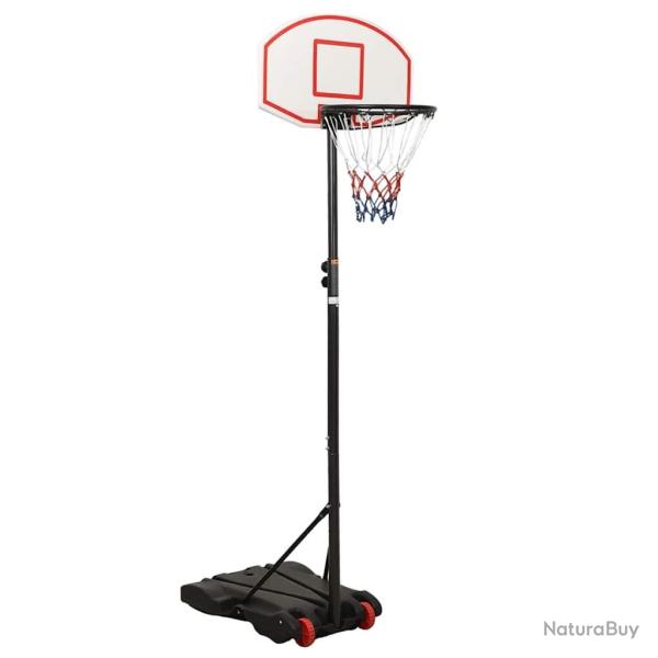 Support de basket-ball Blanc 216-250 cm Poly�thyl�ne alsavelo