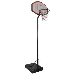 Support de basket-ball Noir 282-352 cm Poly&eacute;thyl&egrave;ne alsavelo