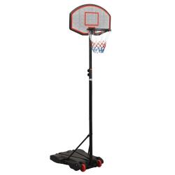 Support de basket-ball Noir 216-250 cm Poly&eacute;thyl&egrave;ne