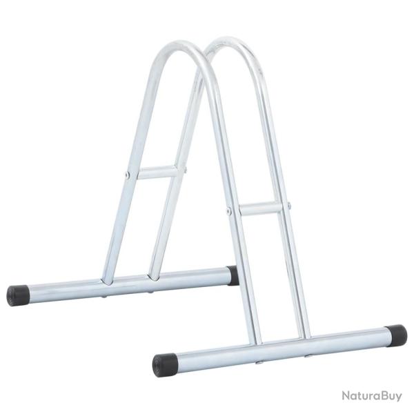 Support de v�lo au sol autoportant pour 1 v�lo acier galvanis�