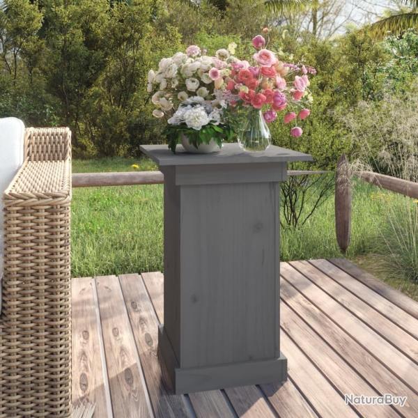 Support  fleurs Gris 40x40x60 cm Bois de pin solide alsavelo