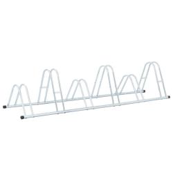 Support de v&eacute;lo au sol autoportant pour 6 v&eacute;los acier galvanis&eacute;