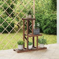 Support &agrave; fleurs 81x25x75,5 cm bois massif de sapin