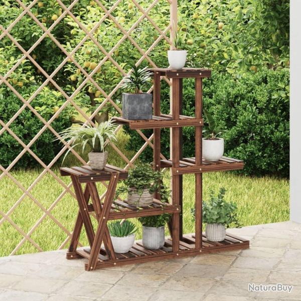 Support � fleurs 95x25x96 cm bois massif de sapin