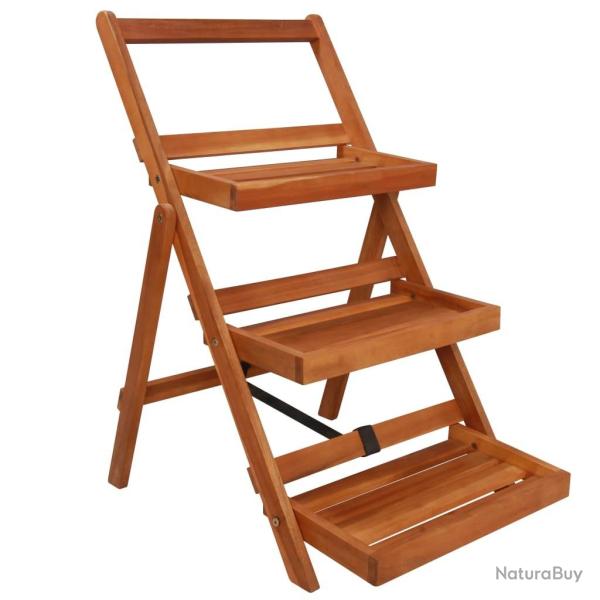 Support de jardini�re � 3 niveaux 50x63x80 cm Acacia solide