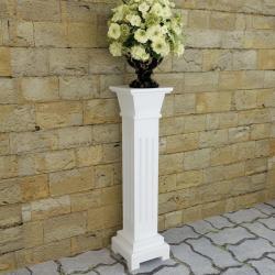 Support pilier classique carr&eacute; pour plantes MDF