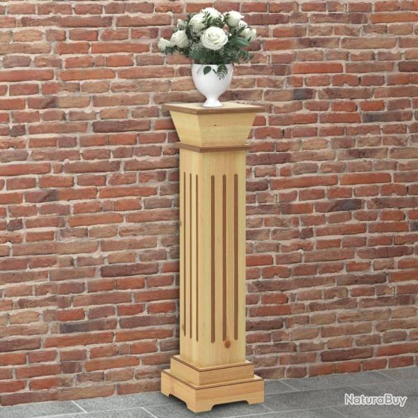 Support pilier carr� � plantes Bois clair 17x17x66 cm MDF alsavelo