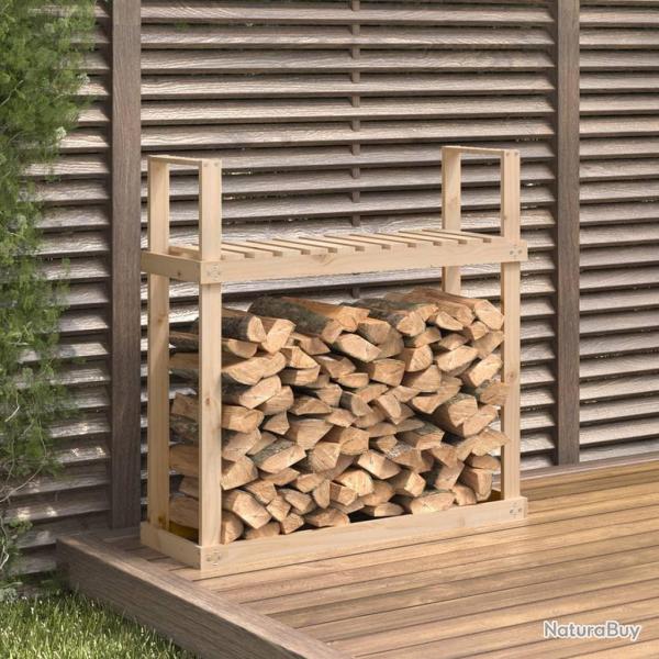 Support pour bois de chauffage 110x35x108,5 cm Bois de pin alsavelo