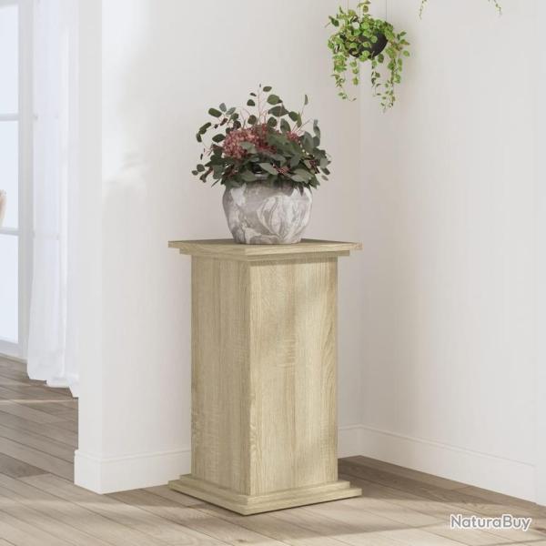 Support pour plantes chne sonoma 33x33x60 cm bois d'ingnierie alsavelo