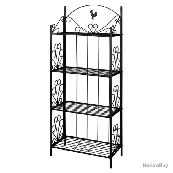 Support pour plantes Carr� Noir