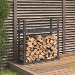 Support pour bois de chauffage Gris 110x35x108,5 cm Bois de pin alsavelo