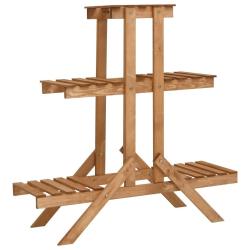 Support pour plantes 83x25x83 cm Bois de sapin alsavelo