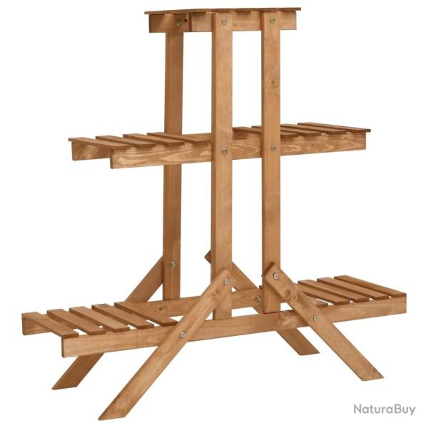 Support pour plantes 83x25x83 cm Bois de sapin