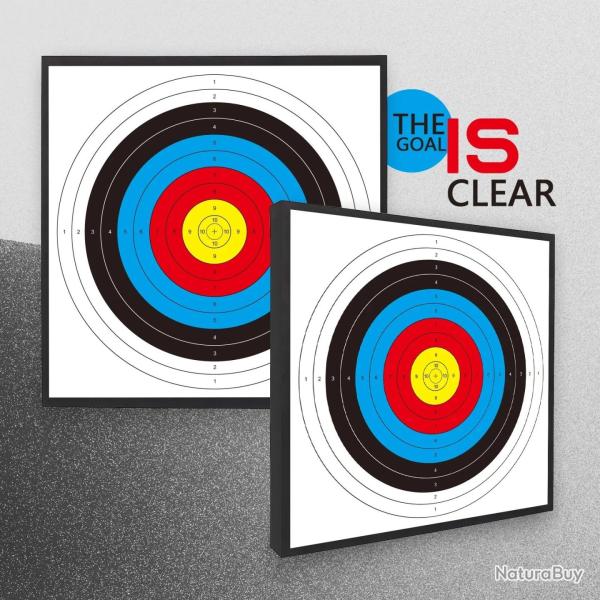 Papier cible ext�rieur pour le tir � l'arc pratique de la chasse, 60x60cm, 20 pi�ces