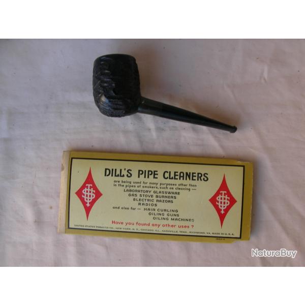 WW2 US LOT FUMEUR MILITAIRE AMRICAIN PIPE ET TIGES NETTOIE PIPE NEUFS RFRENCS G.I. 39-45 3