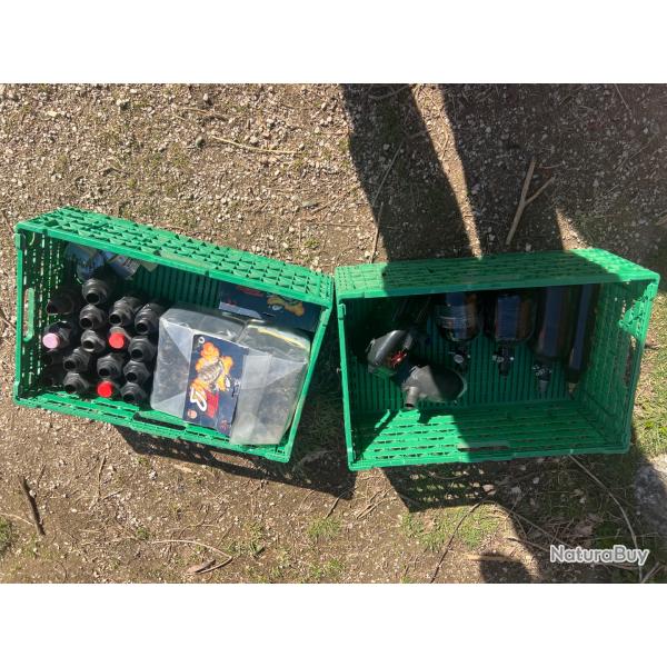 Gros lot paintball 41 Grenade Thunder B + 4 bouteilles + 2 rotors