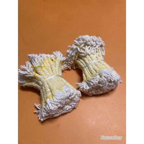 Lot de 100 m�ches netarm pour nettoyage arme de poing cal 44/45