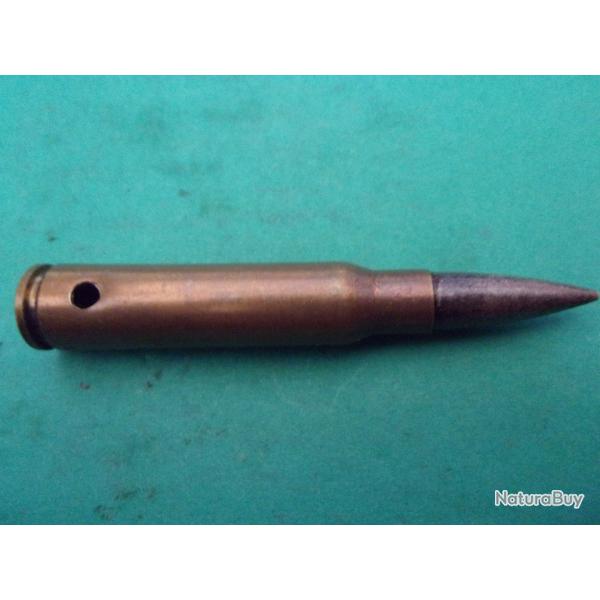 Munition MAS 7,5x54 ( VE-1-34-V ) Etui laiton, balle blinde, neutralise